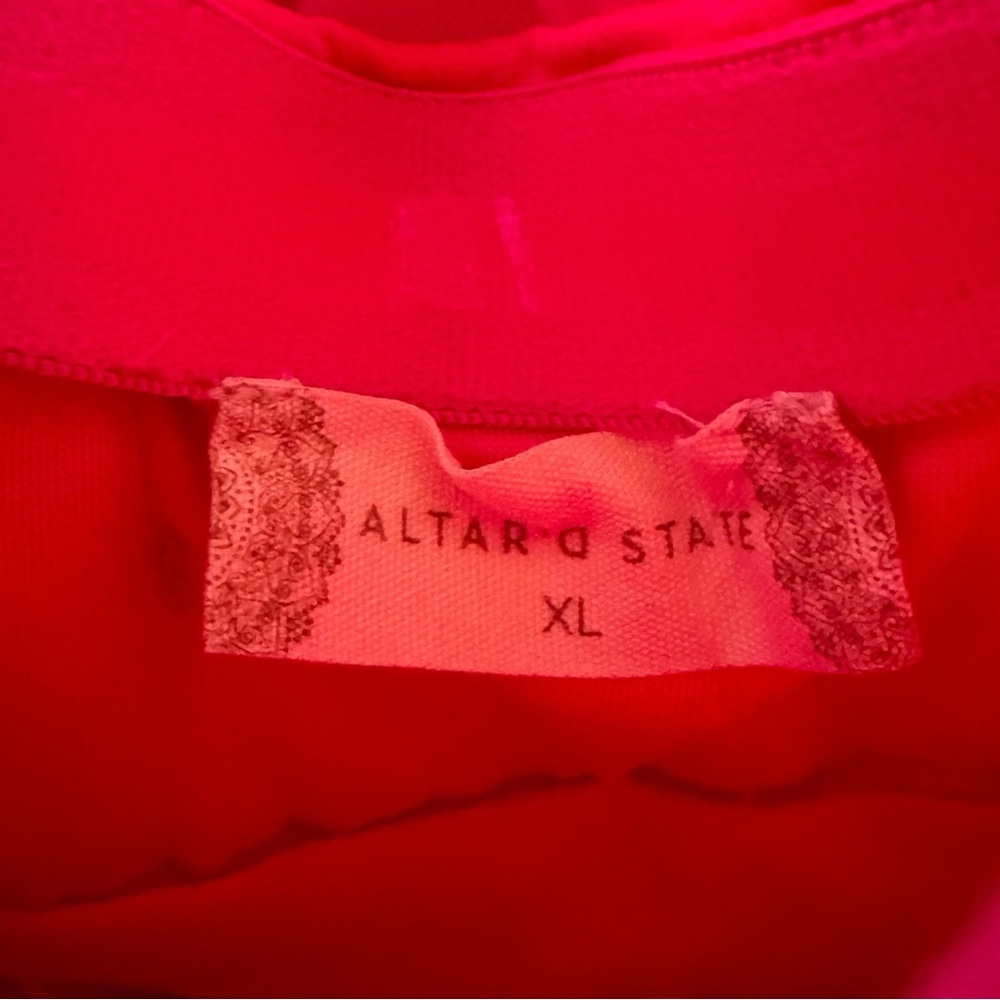 Altar’d State Daria Hot Pink Tulle Dress Size XL NWT - Picture 7 of 11